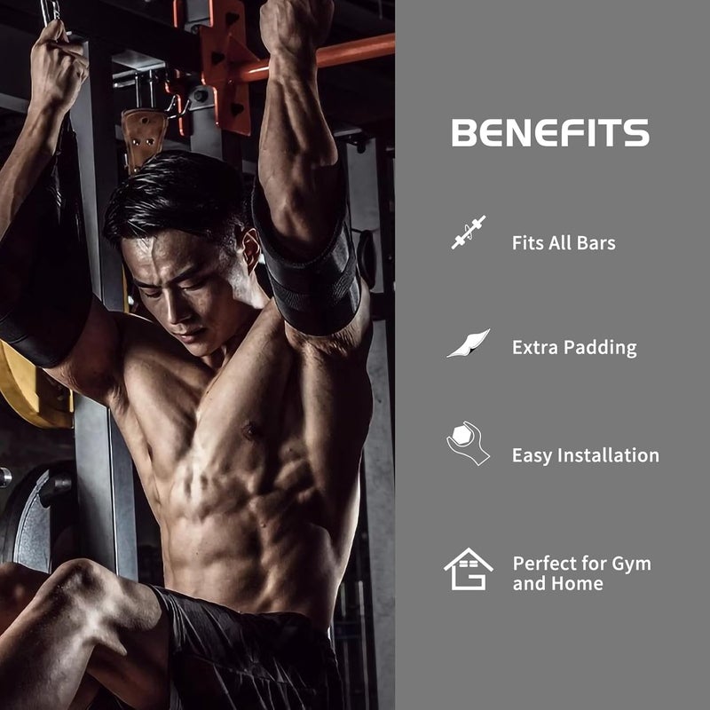 plzzree Hanging Ab Straps for Pull Up Bar: Gym Ab Sling Straps for Arm Pull up Workout Support for Training Knee and Leg Raises - Image 5
